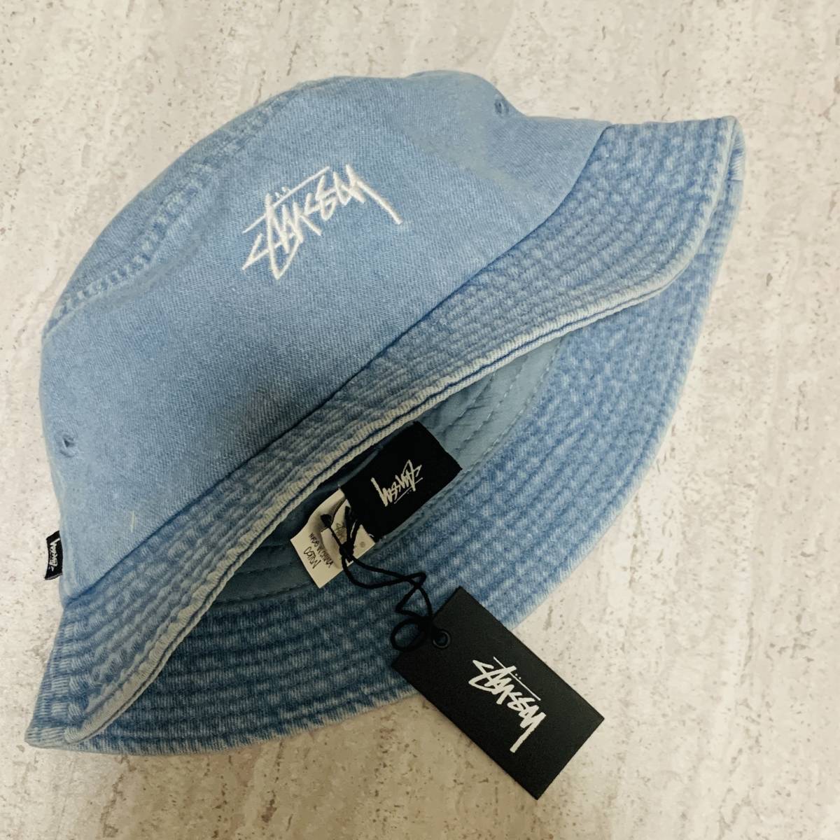 海外限定 ステューシー STUSSY バケットハット デニム ステューシー