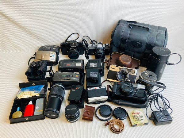 kmi04▽カメラ 一眼レフカメラ コンパクトカメラ 双眼鏡 ケースなど 約