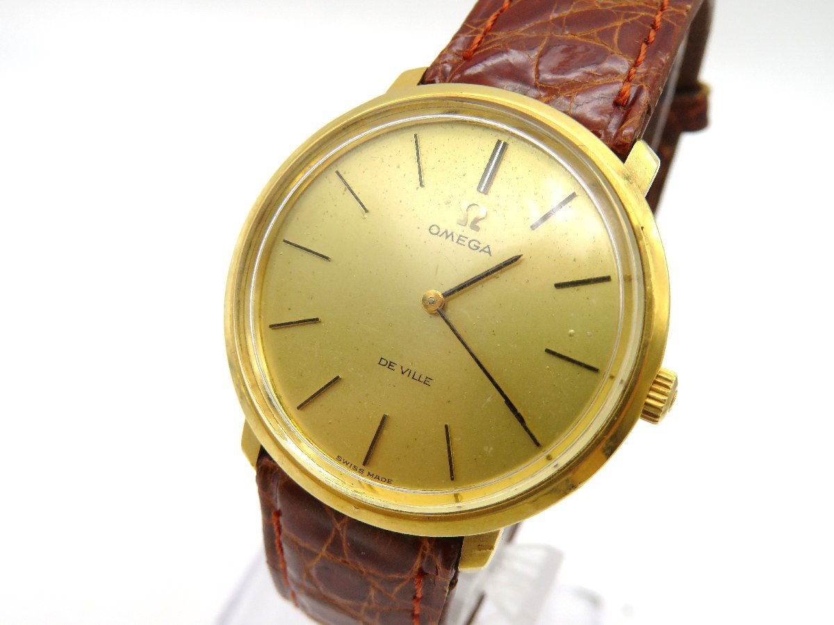 ◆1円◇稼働◇　オメガ　　デビル　ゴールド　手巻き　ユニセックス　腕時計　　D27503