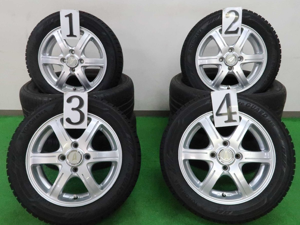 4本 ダイハツ純正 14インチ スタッドレス ヨコハマ アイスガード IG60 21年 155/65R14 タント ウェイク コペン ムーヴ ミライース 軽自動車