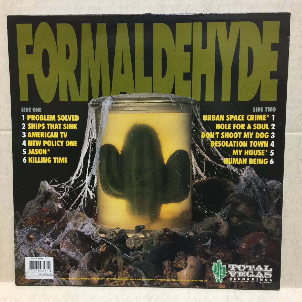 Terrorvision Formaldehyde レコード Amazon.com: Formaldehyde