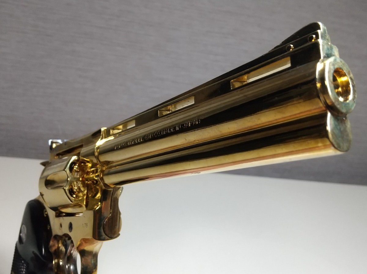 国際 金属製モデルガン パイソン357(本体のみ) SMGマーク有り 銃口閉塞