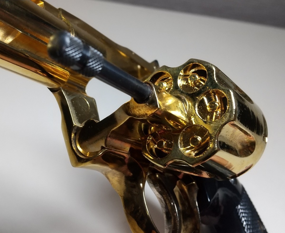 国際 金属製モデルガン パイソン357(本体のみ) SMGマーク有り 銃口閉塞