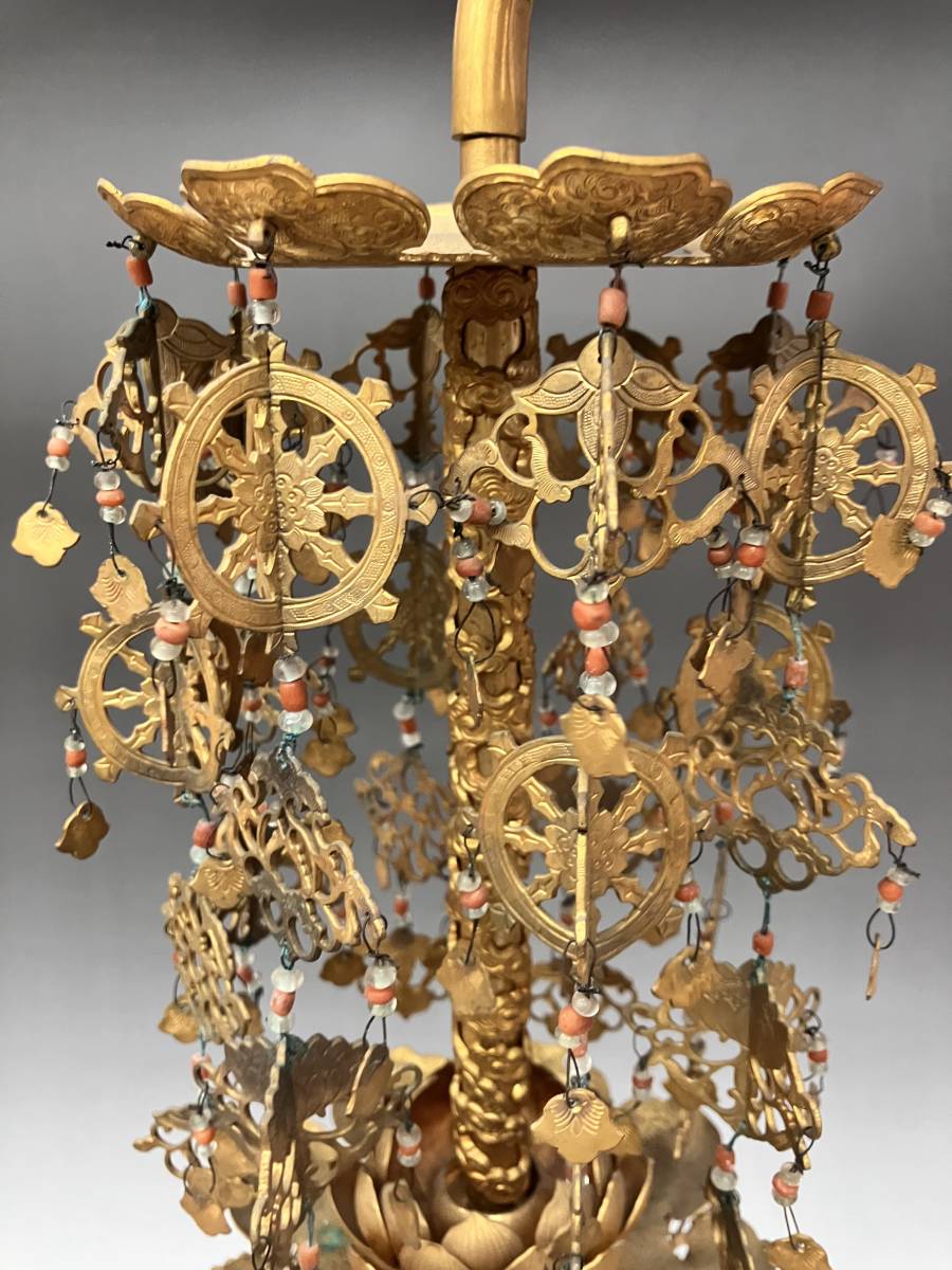 寺院仏具 宝輪 仏教 修縁堂 密教法具 真言宗回転法輪 輪宝 輪羯台 寺院