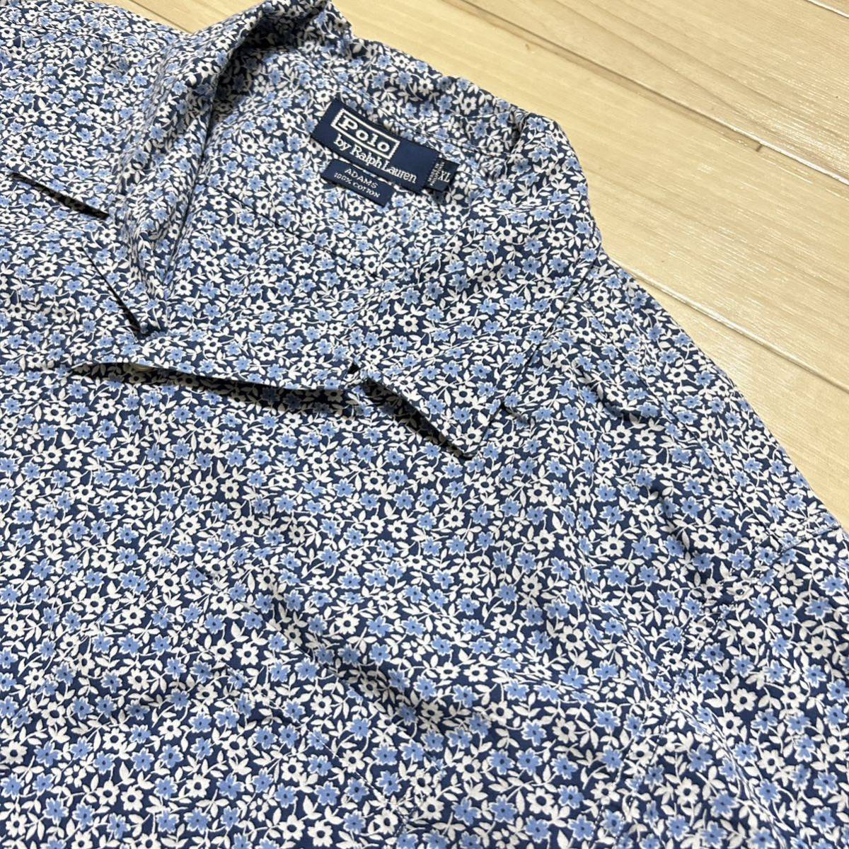 極美品/90s/POLO/RALPH LAUREN/開襟シャツ/半袖/小花柄/花柄/ポロ 