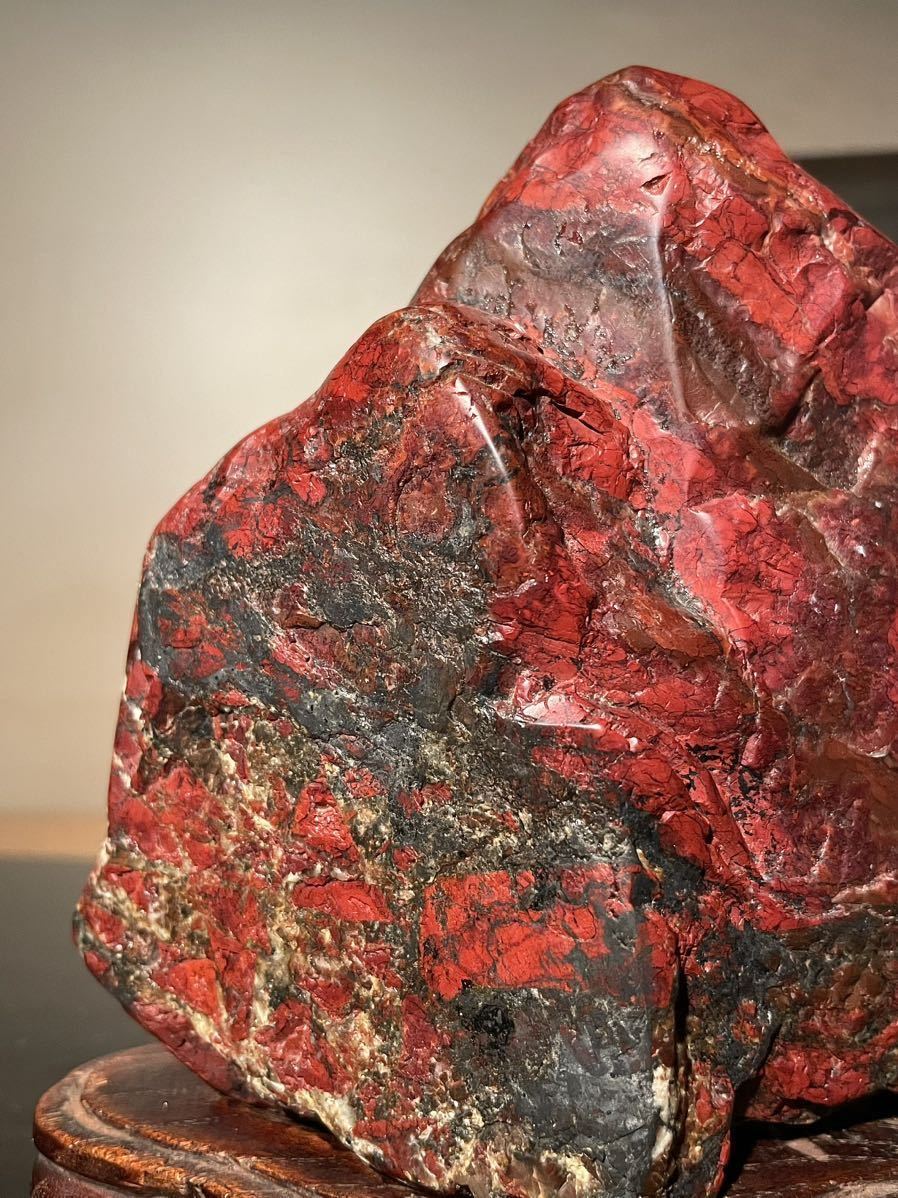 佐渡錦紅石 佐渡赤玉石 横7×高4.5×奥行5(cm) 120g