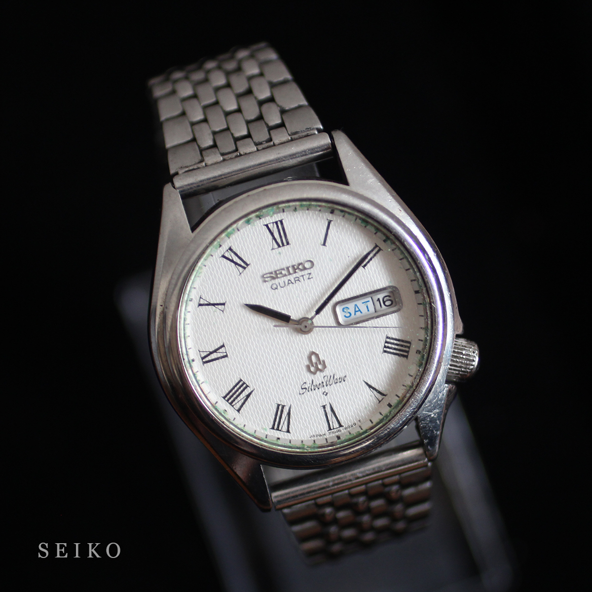 電池交換済 セイコー シルバー ウェーブ SEIKO Silver Wave 7546-8010