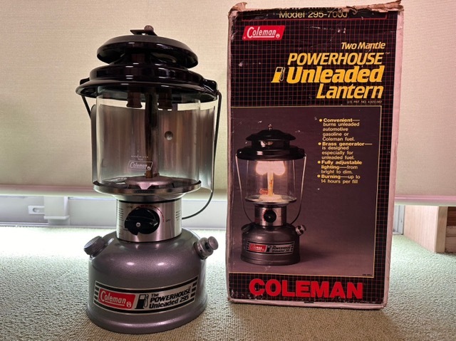 Coleman★コールマン★295-700J★2マントル★ガソリンランタン★ランタンリフレクター付き★ジャンク品★
