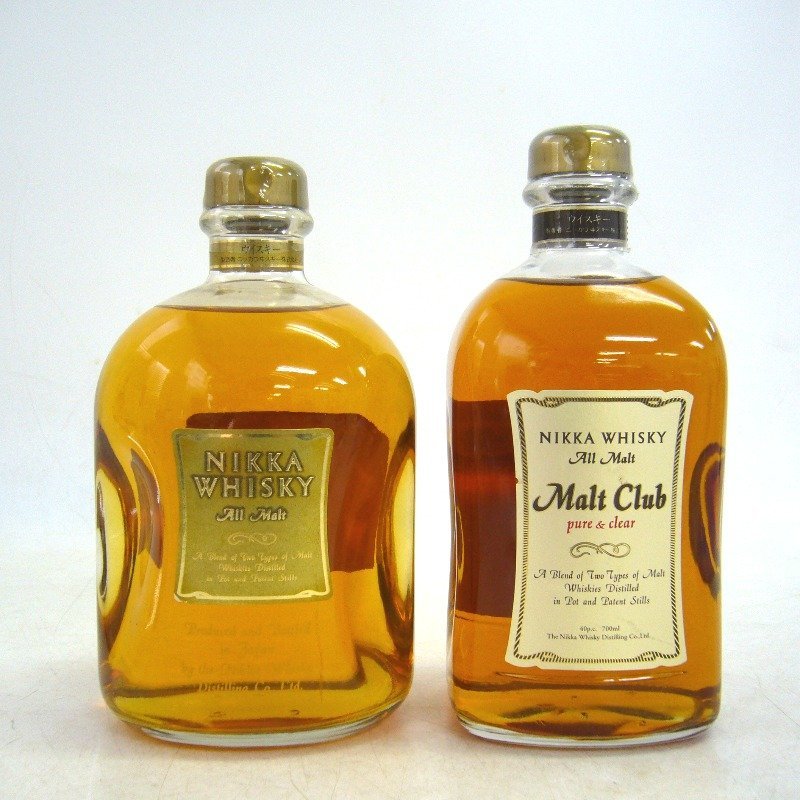 ウイスキー ニッカ モルトクラブ オールモルト 2本セット 700/750ml 2