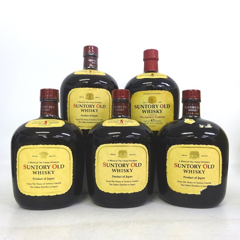 ウイスキー サントリー オールド 寿 5本セット ～760ml サントリー