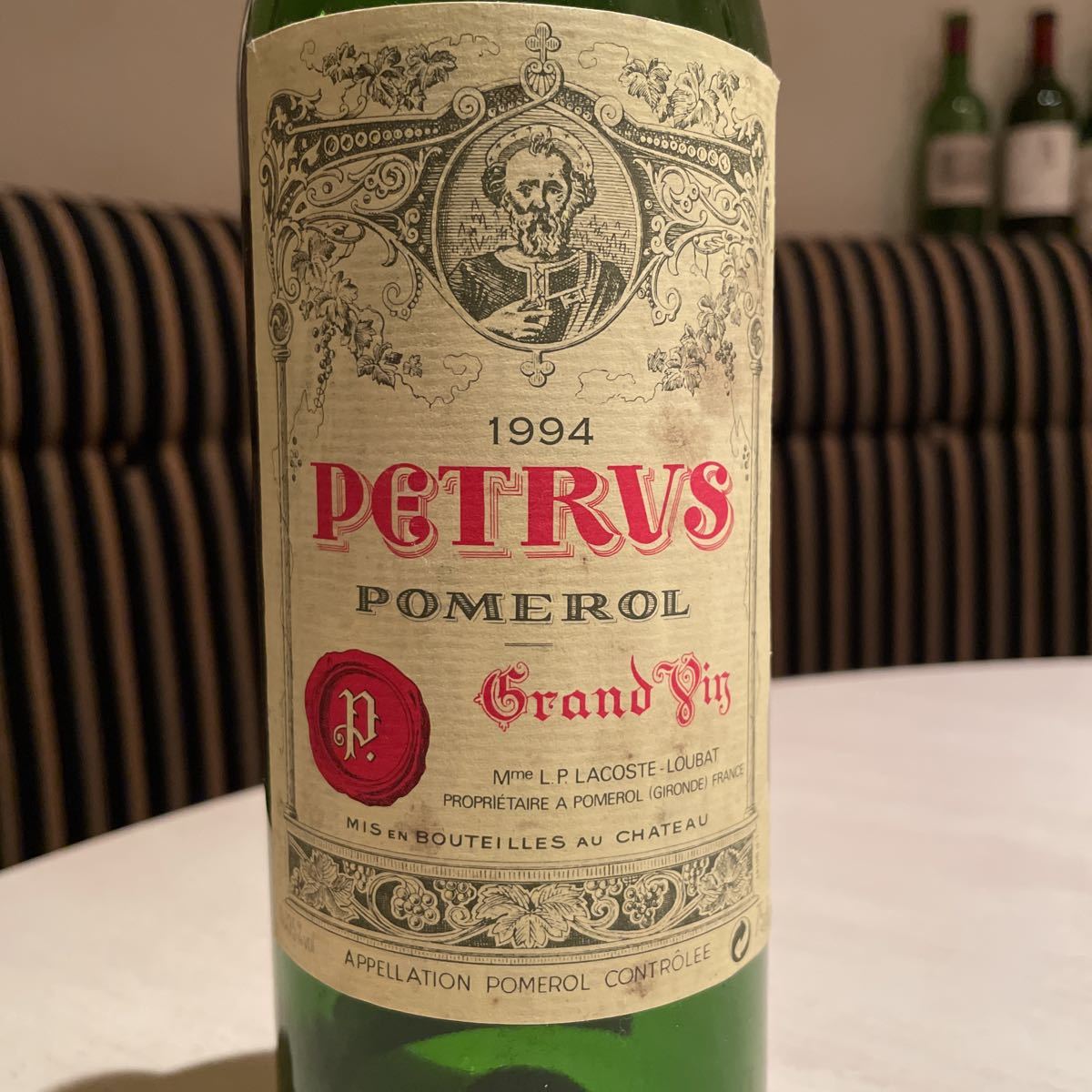 シャトー ペトリュス 1994年 空瓶PETRVS1994 空き瓶の入札履歴