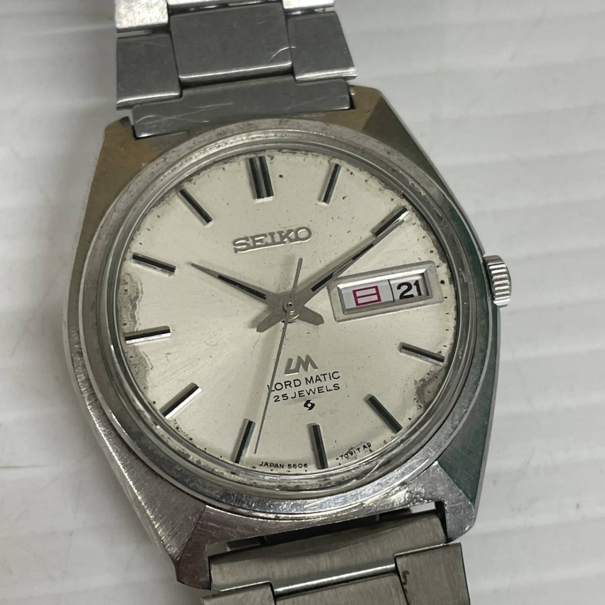 ☆SEIKO セイコー LM ロードマチック 手巻き 25石 メンズ 腕時計 5606 