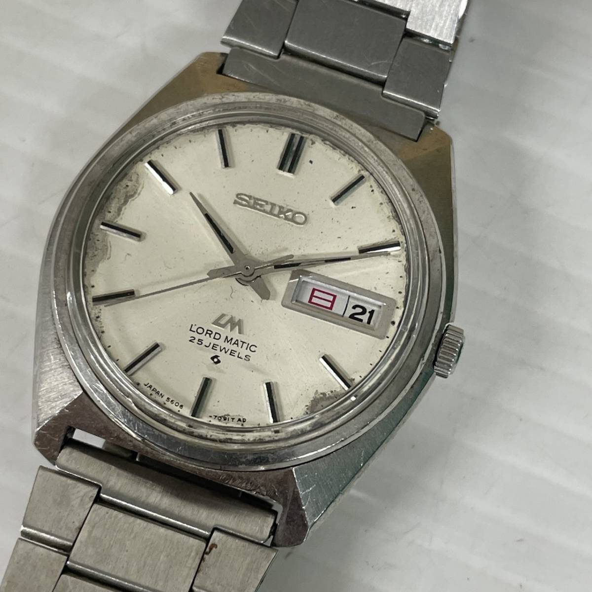 ☆SEIKO セイコー LM ロードマチック 手巻き 25石 メンズ 腕時計 5606 