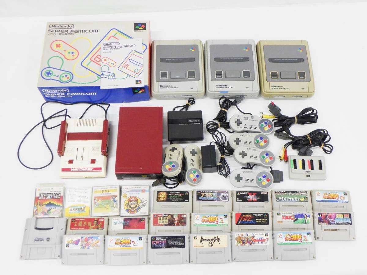 01 07-576561-21 [Y] 任天堂 スーパーファミコン ファミコン ソフト 大量 まとめ セット SHVC-001 HVC-001 パワプロ 他 札07