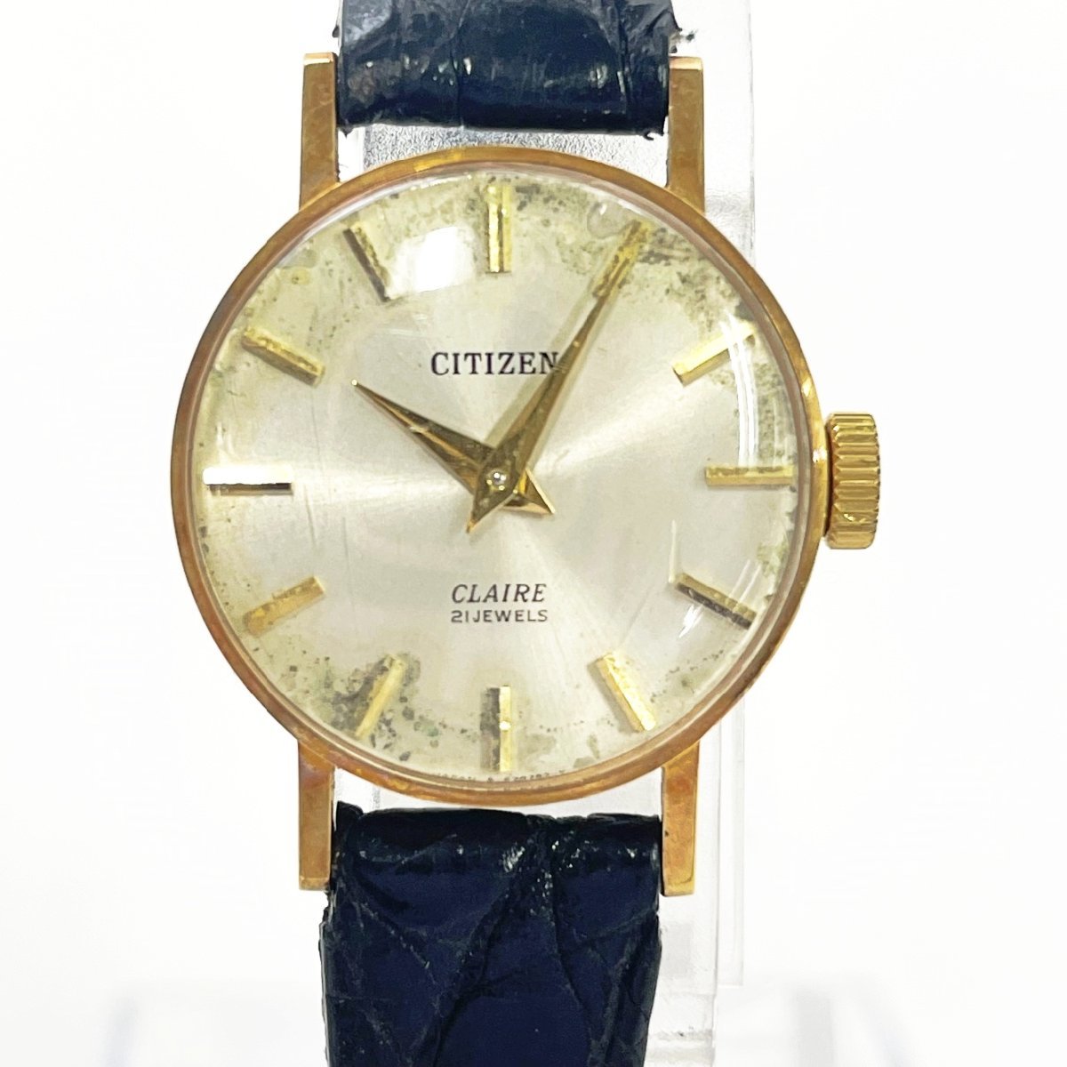 1円スタート アンティーク CITIZEN シチズン 4-670574 CLAIRE 21石 K18