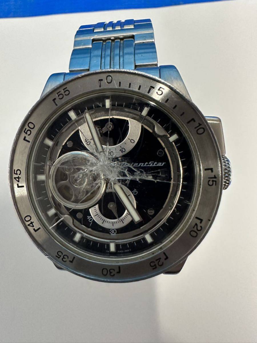 0916.520. ORIENT オリエント オリエントスター レトロフューチャー 腕時計 自動巻き FH02-CO CA メンズ 割れありジャンク品