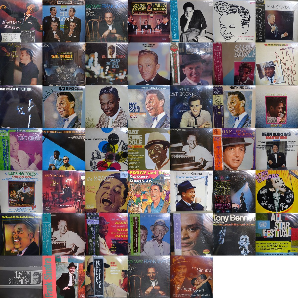 15005313;【国内+輸入盤】 ALL男性ジャズ・ヴォーカル JAZZ VOCAL セット 47枚1箱セット/LOUIS ARMSTRONG，DULE ELLINGTON 他②