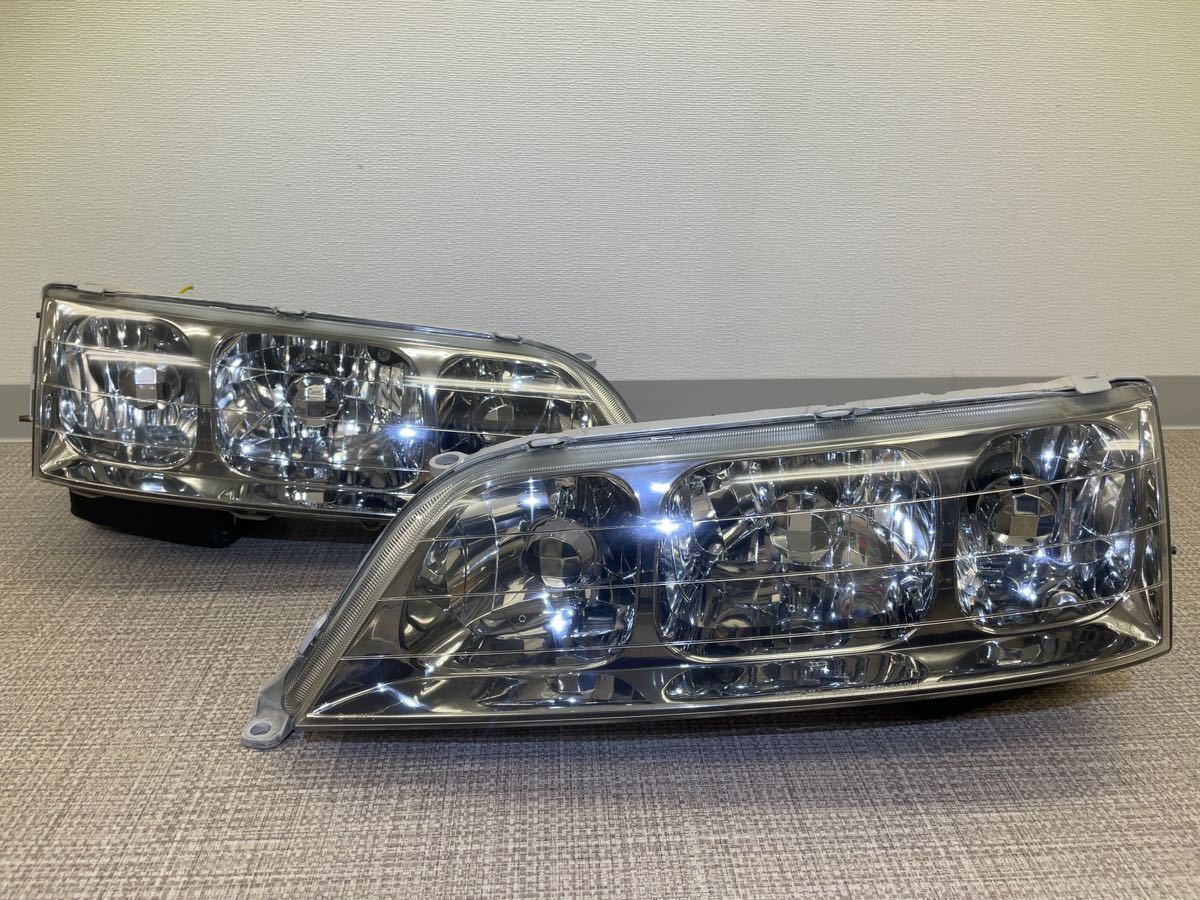 美品】マークⅡ 後期JZX100 GX100 純正ヘッドライトマーク2 左右