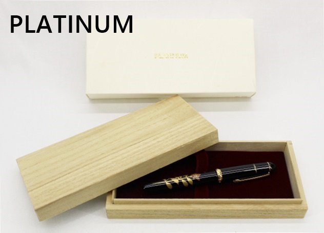 万年筆 - PLATINUM 京雲 K14 蒔絵 Yahoo!オークション 「プラチナ