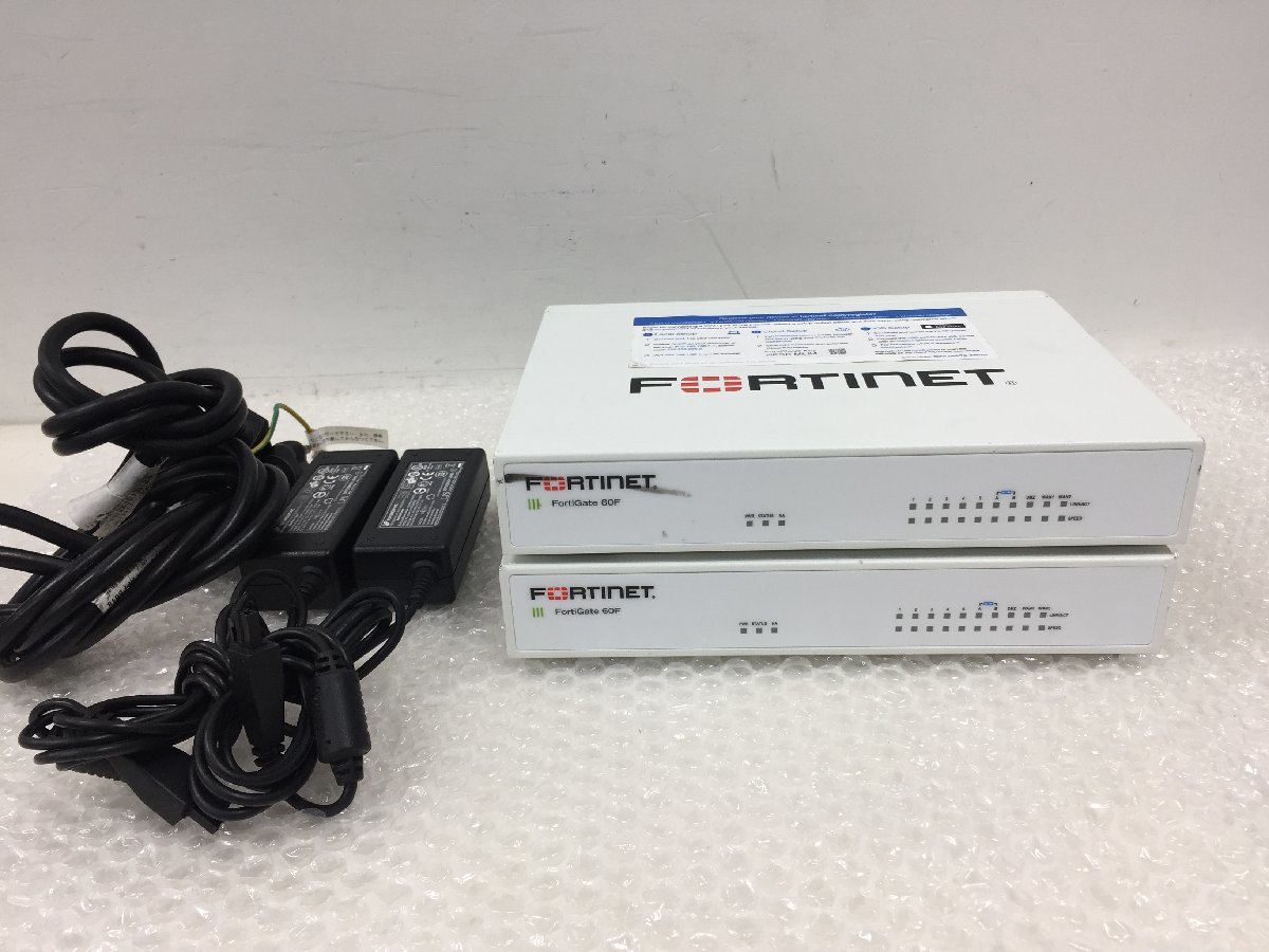 2個セットFORTINET/UTM FG-60F ライセンス：2025/7/27　初期化済/FortiGate-60F　　2020年製（管２OF）