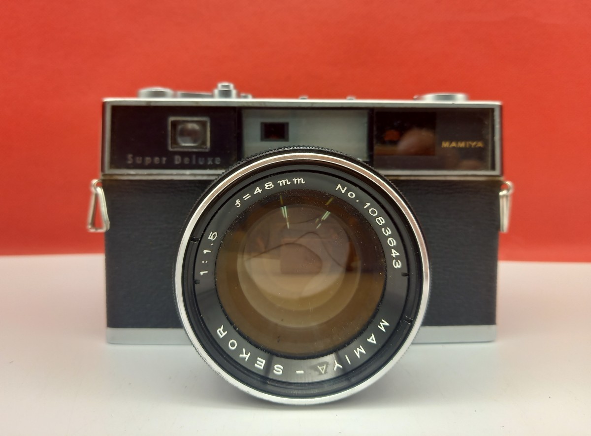 □A Mamiya Super Deluxe Mamiya-Sekor 48mm F1.5 レンジファインダー 
