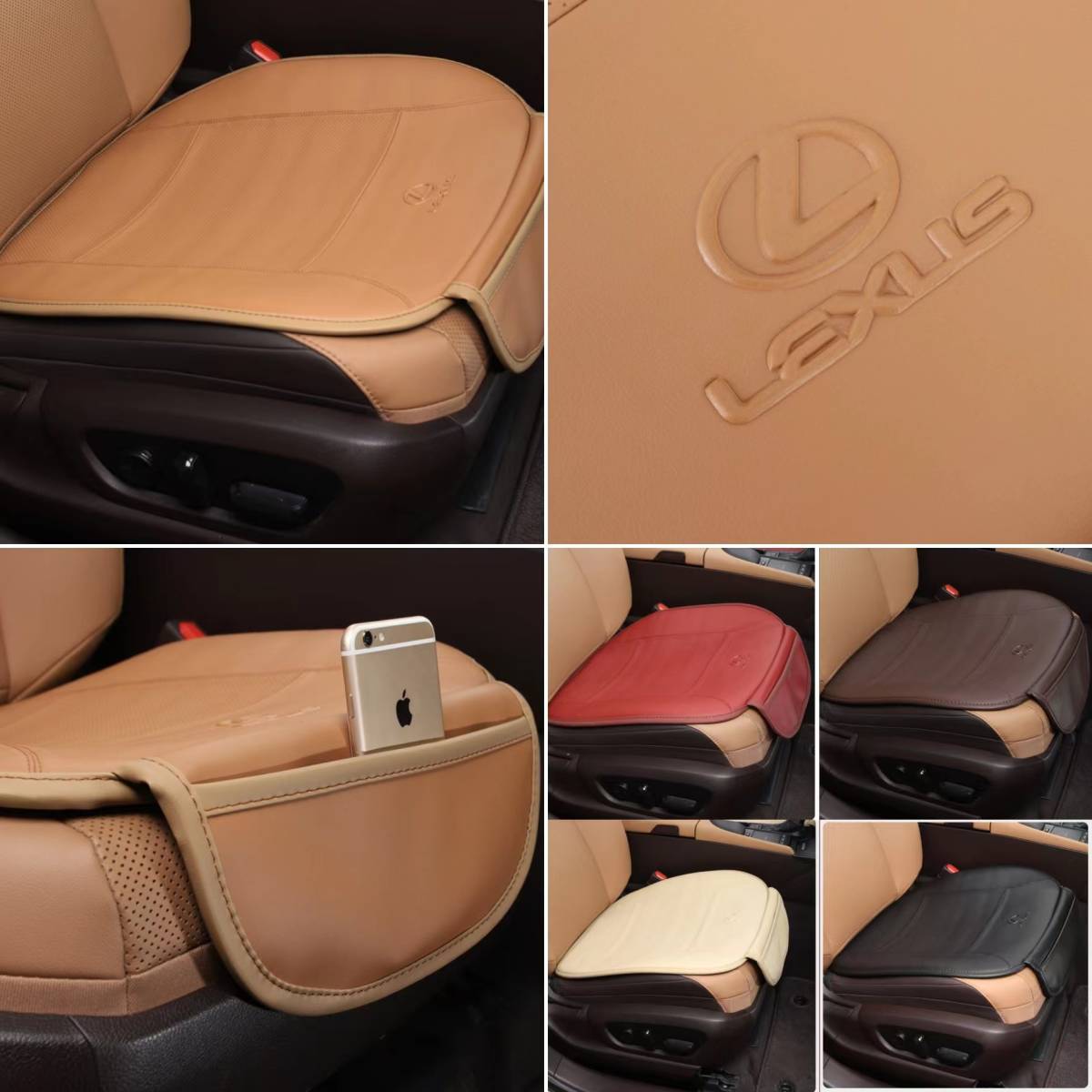 ナッパ革 レクサス 5D立体ロゴ シートクッション 座面クッション LS/LC/UX/NX/RX/RCF/ISF/IS/GS/ES/LX/SC 座布団 【1P】 レクサス シートクッション UX 座面クッション クッションの通販 シートクッション」の人気