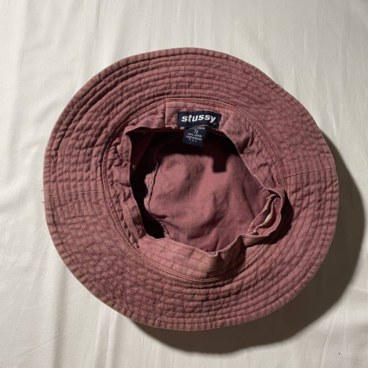 90s OLD stussy バケットハット ヴィンテージ OLD 90s STUSSY チェック