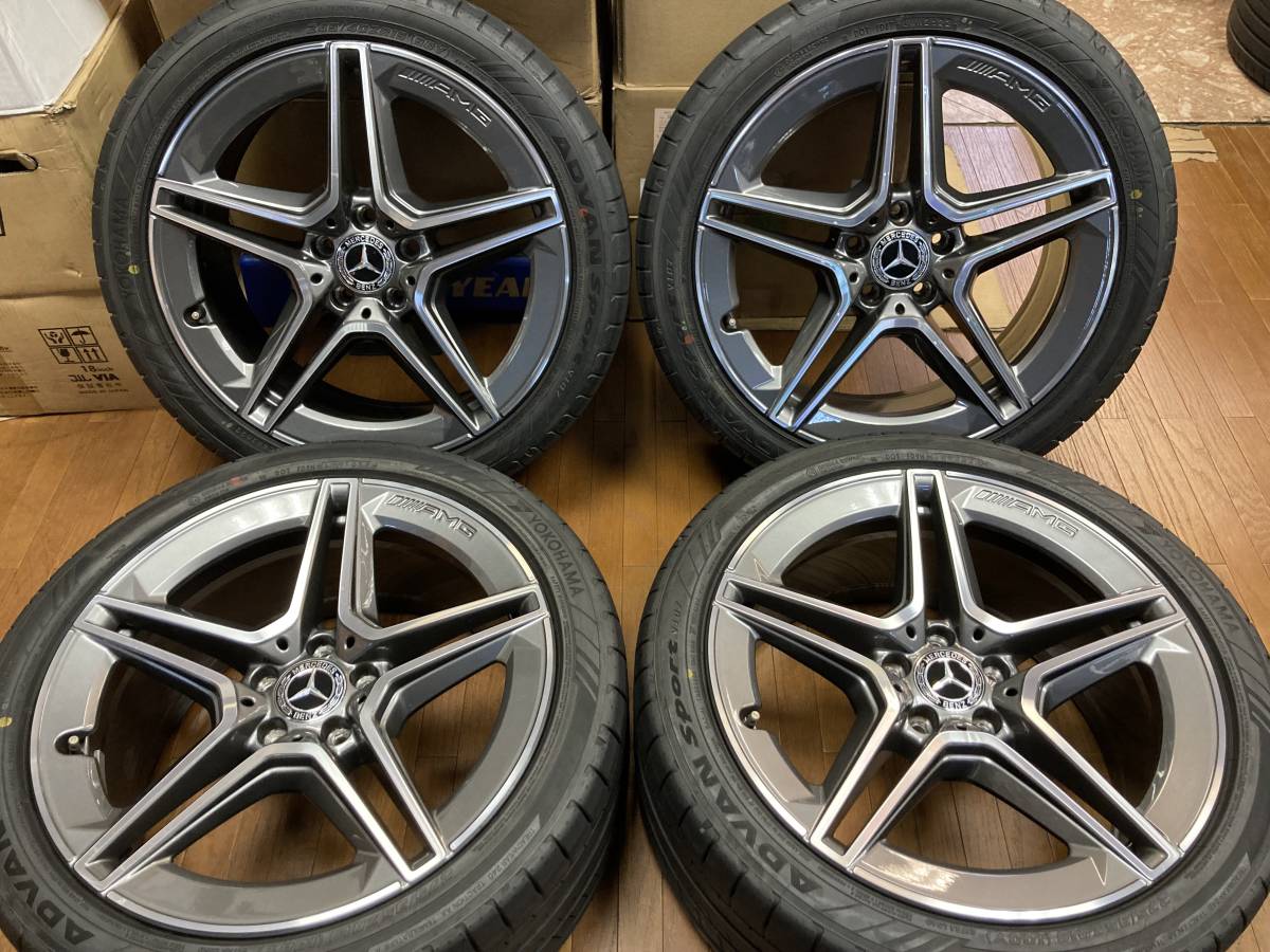 ◆メルセデスベンツ CLS C257純正 AMG5スポーク 19インチ◆8J+33 9J+28 5H112◆アドバンスポーツ V107 245/40 275/35R19 2022年製造◆