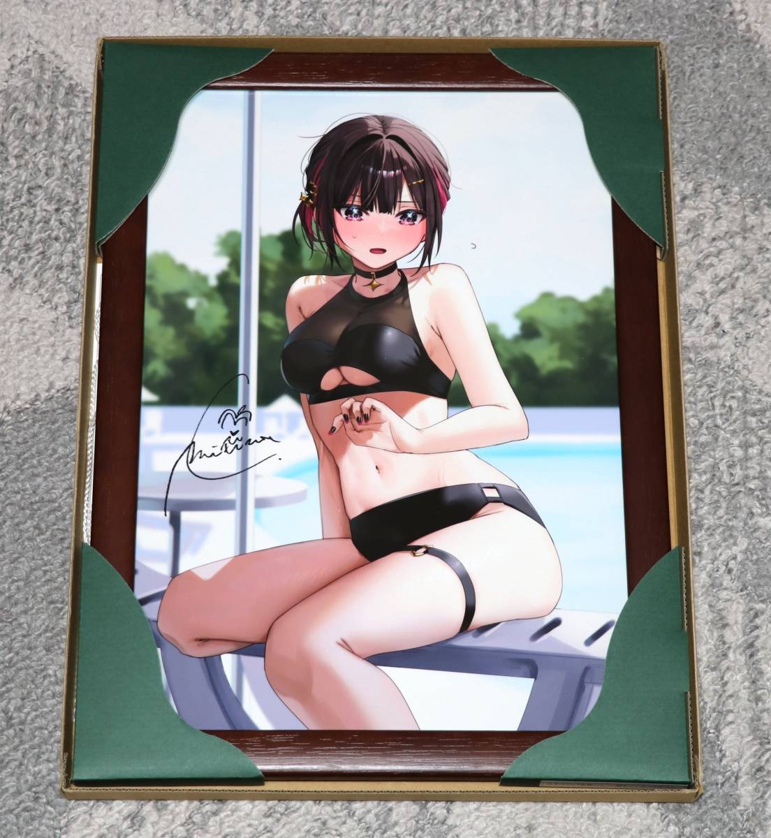 千種みのり RGB彩現額装アート 白雪恋 直筆サイン入り