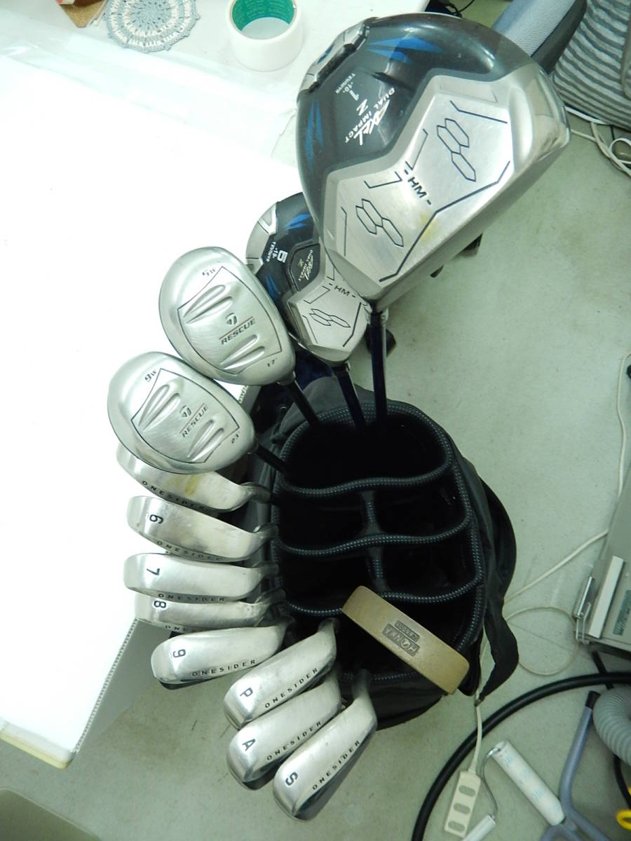 ＤＫ７６７■ゴルフクラブセット■メンズ■１３本■FLEX-R■MACTECキャディバッグ付き■ツルヤ　ワンサイダー　アクセル　等■(ゴルフゆう