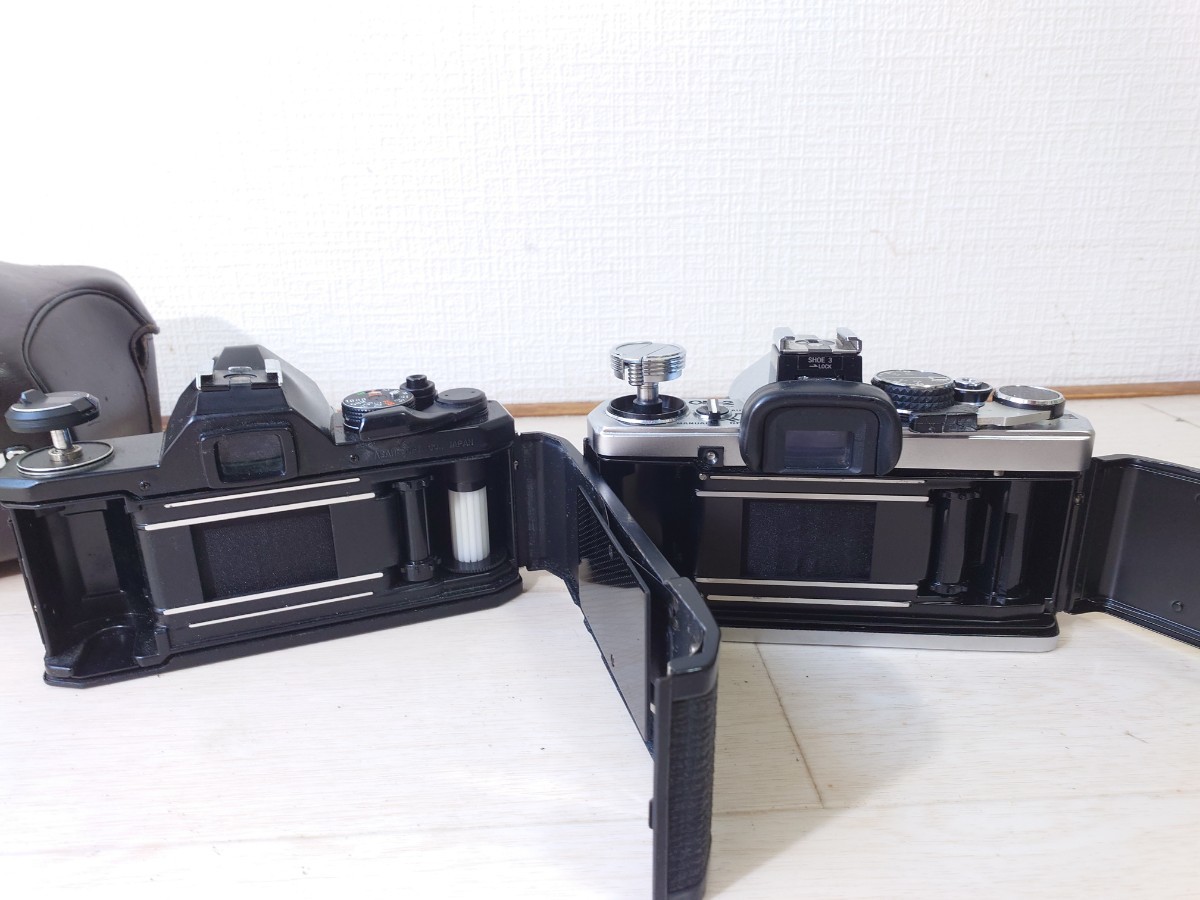 整理業者委託品】PENTAX MX OLYMPUS OM-2 2台セット レンズ付き