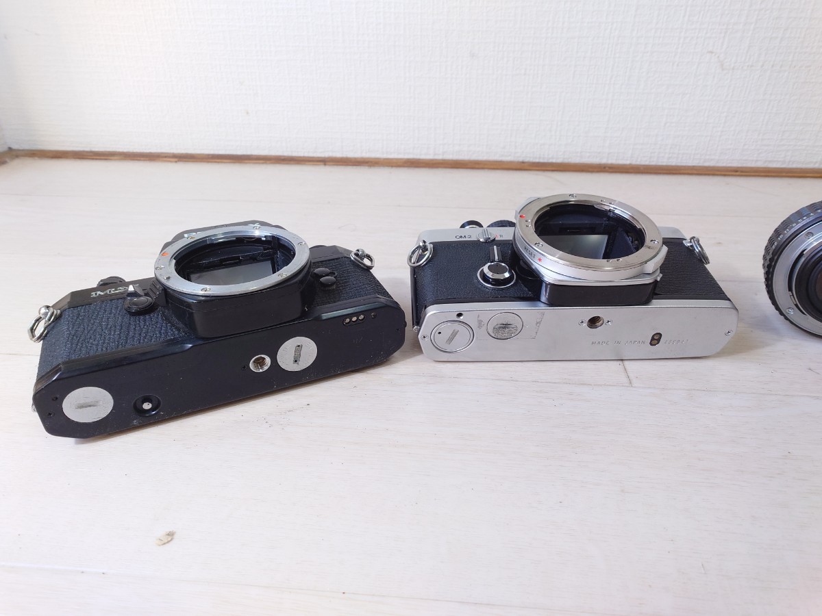整理業者委託品】PENTAX MX OLYMPUS OM-2 2台セット レンズ付き