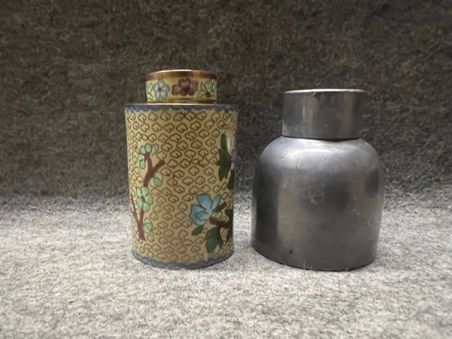 煎茶道具 古錫 乾茂號造 茶壷 茶心壷 約288g F R5936 煎茶道具