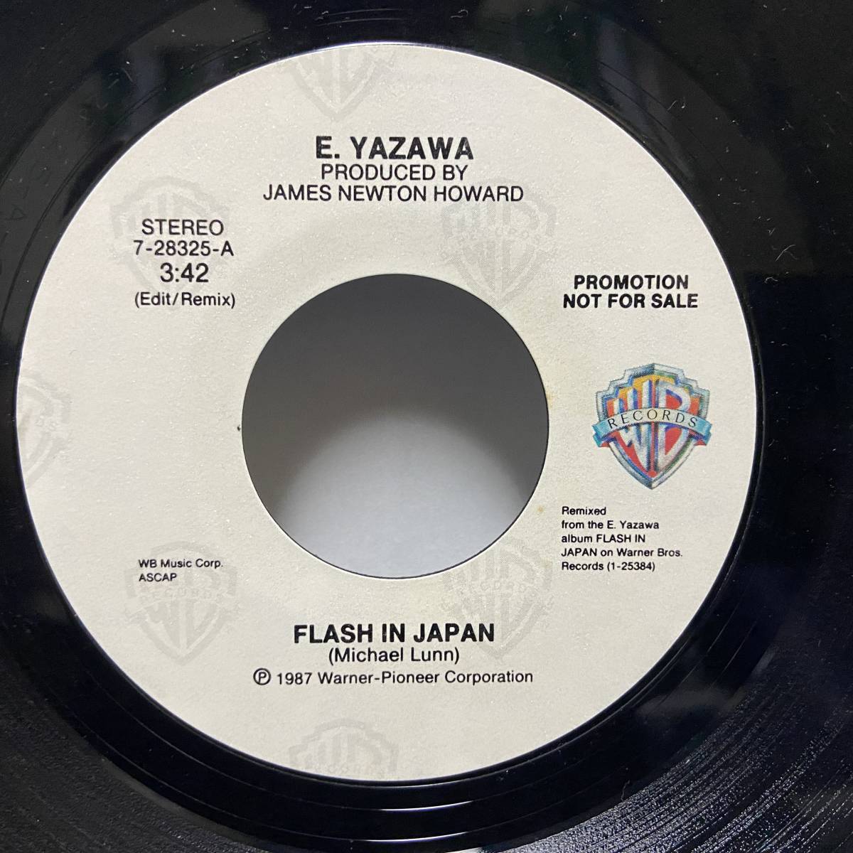 □メガレア□US盤プロモ□矢沢永吉□FLASH IN JAPAN□7インチシングル 