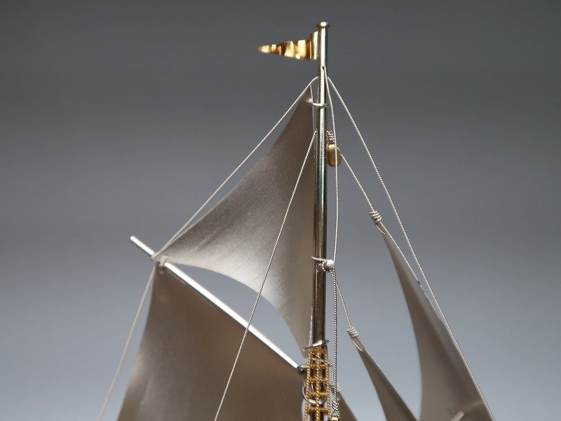 関工芸 武比古 SILVER985 銀製帆船ヨット 約101gV364GK1