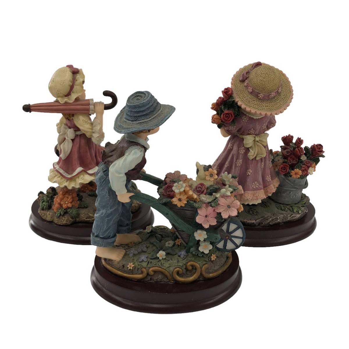 Ricardo Shermani リカルドシェルマニ 陶器 人形 置物 イタリア製 3体  