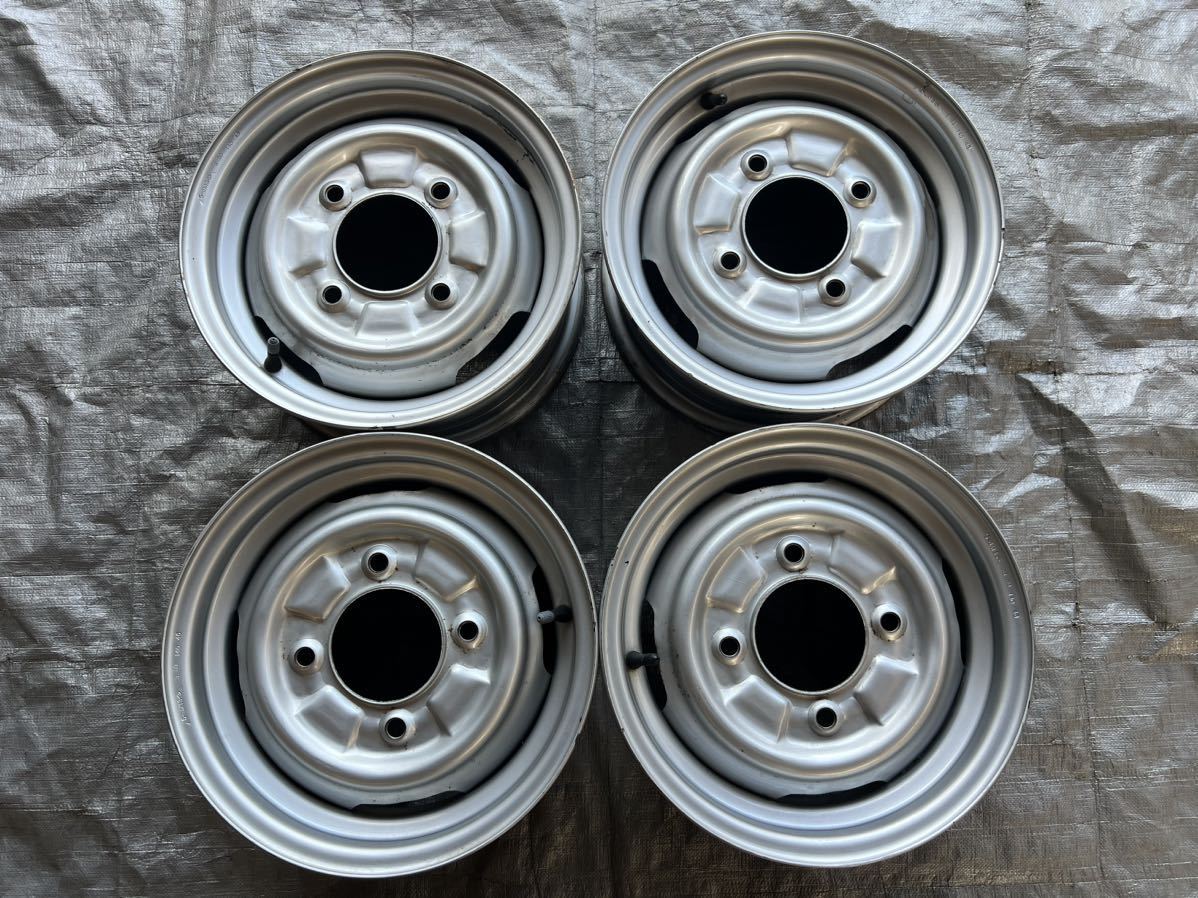 希少！スバル純正/13×5j+46(実測値/4穴PAD140/4本セット レオーネ等 鉄 スチール 