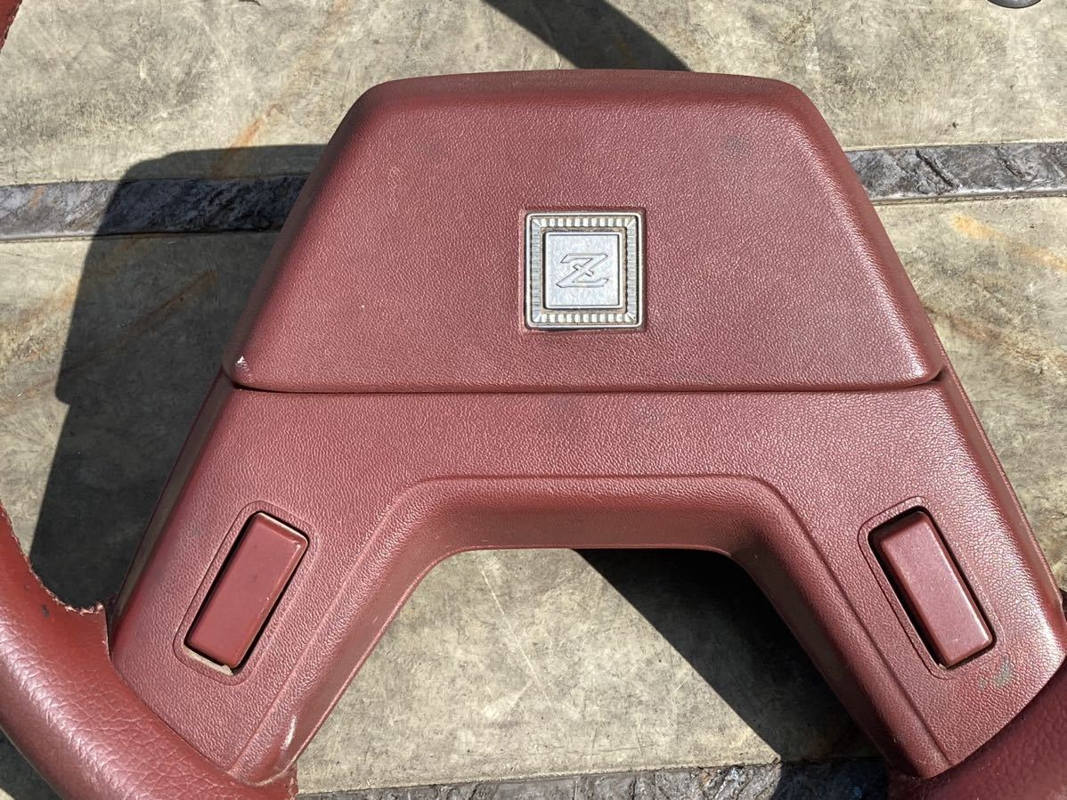 NISSAN日産S130Z フェアレディZ 純正ステアリング赤ハンドル当時物