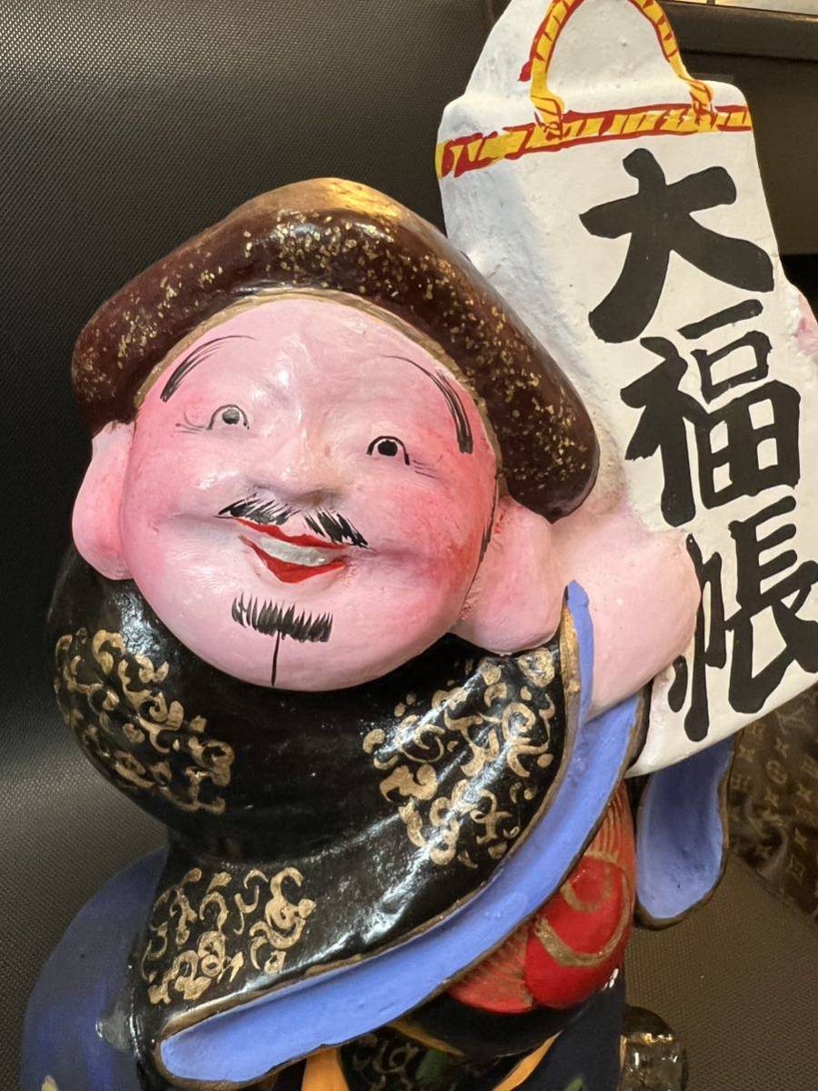 中野 信州中野 土雛 大福帳 中野人形 希少 長野県 中野土人形（大黒）長野