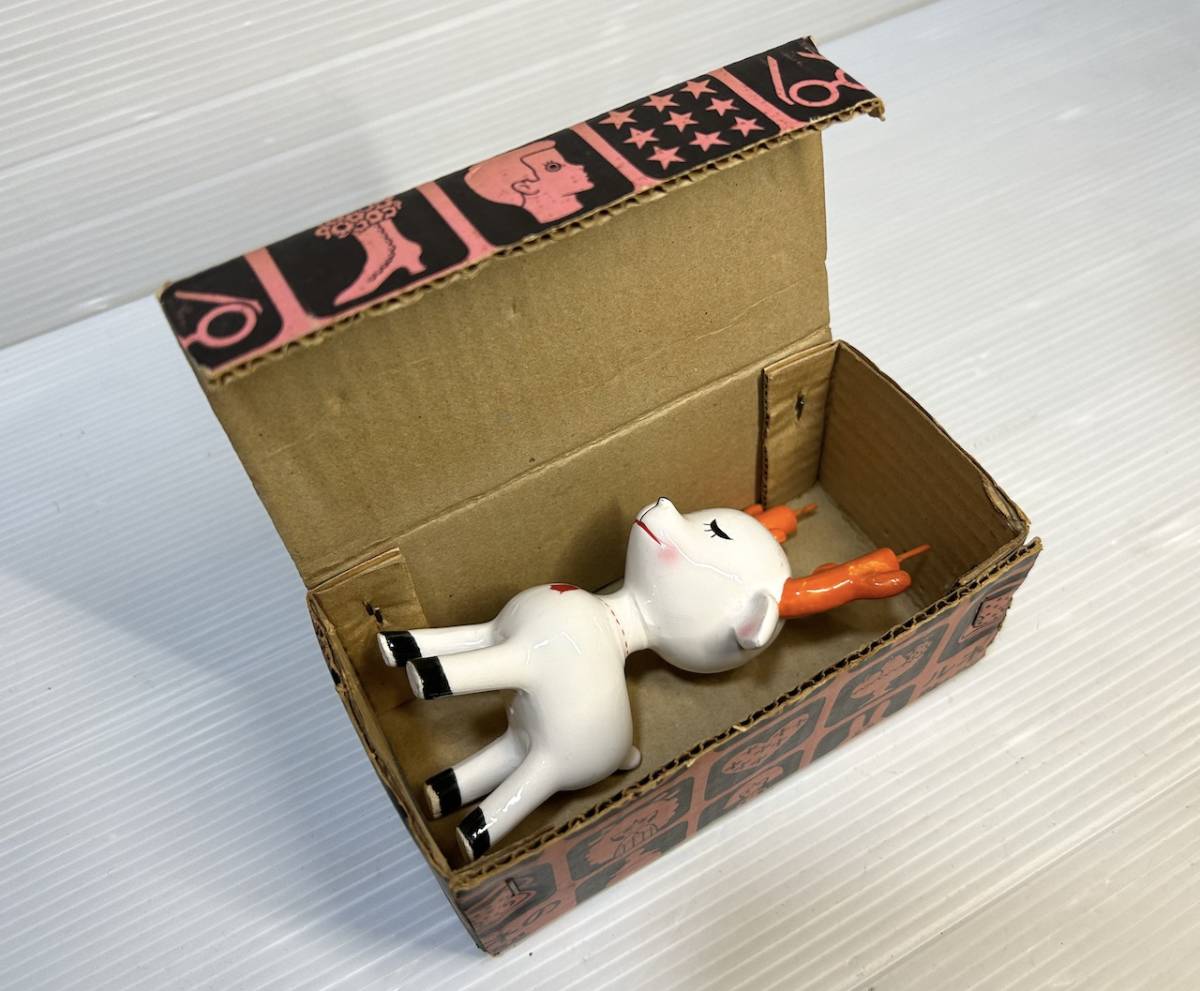 内藤ルネ RUNE 貯金箱 陶器 昭和レトロ 陶器人形 ｜買取専門 参考買取価格