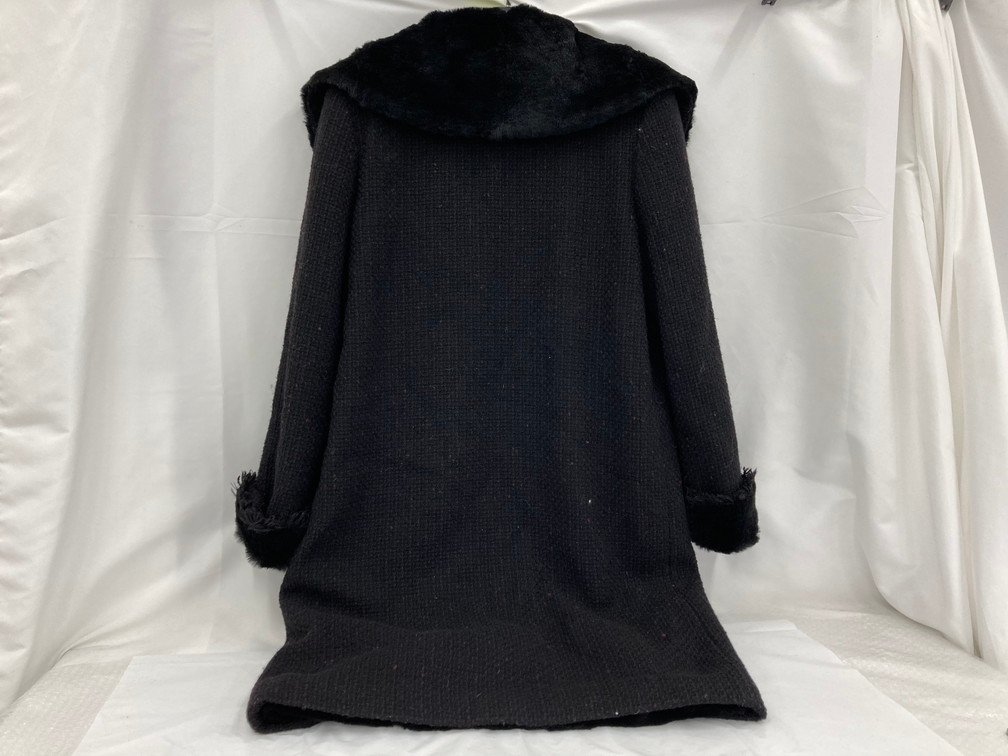 CHANEL シャネル 毛皮コート 黒 P18169W02825【BIAZ0034】