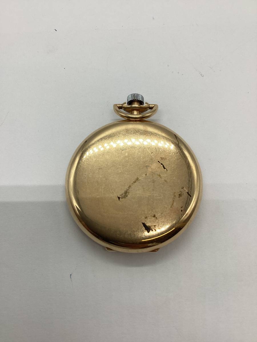 8052□ WALTHAM ウォルサム 懐中時計 手巻き 14K 稼働 総重量63.5g