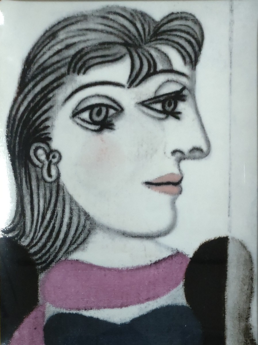 9『真作 陶板/世界的巨匠【パブロ・ピカソ Pablo Picasso】「ドラ