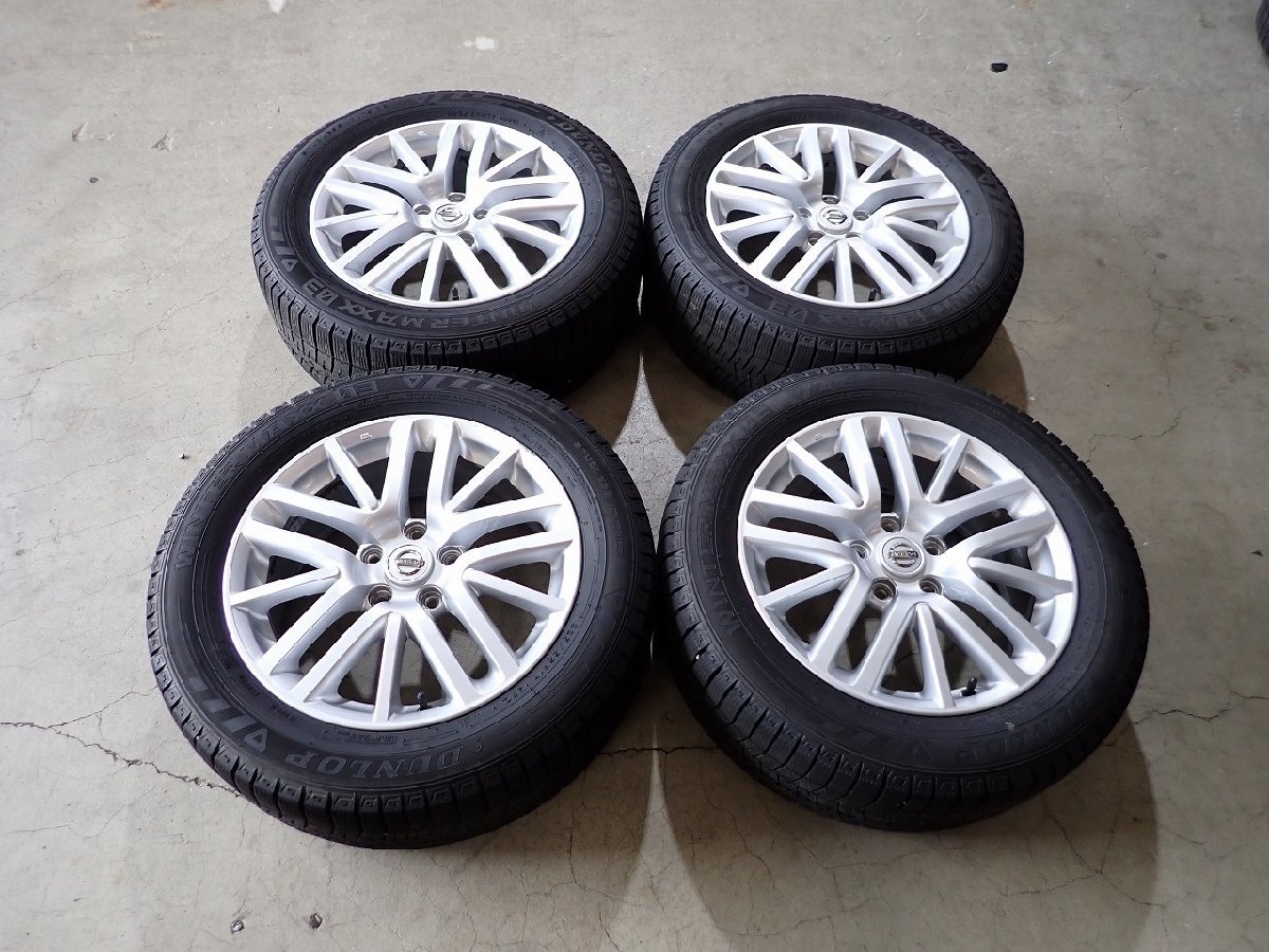 YS1552【送料無料225/55R17】ニッサン純正 Y50フーガ純正 2021年製 中古スタッドレスセット ■17×7J 114.3/5H ET45■