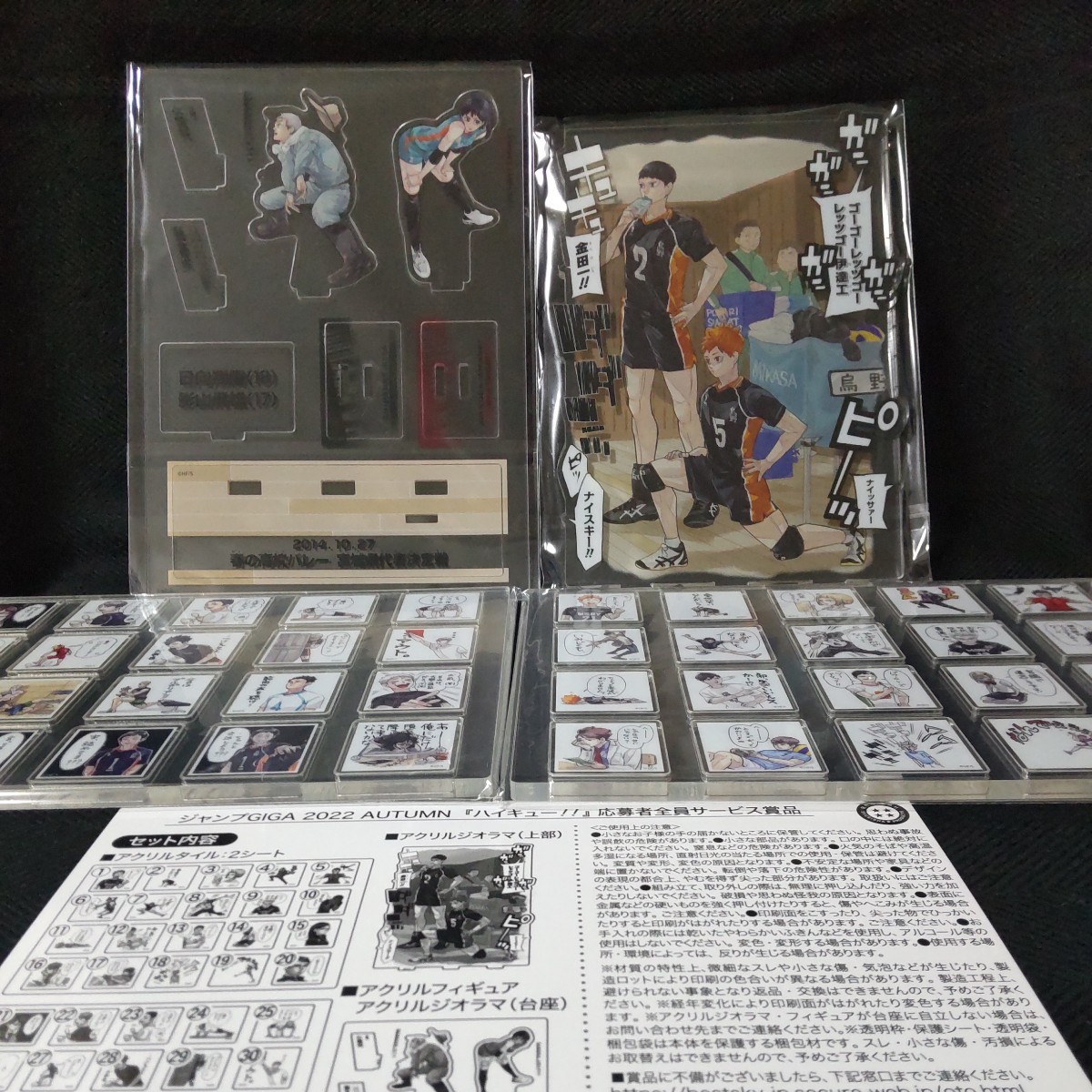 ハイキュー!! ジャンプGIGA 2022 AUTUMN 応募者全員サービス 全サ 