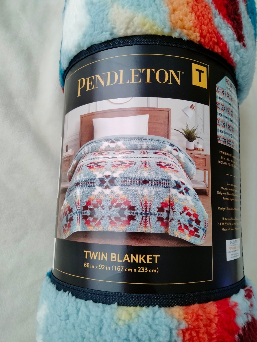 ペンドルトン PENDLETON blanket twin ネイティブ柄 ブランケット 青 ペンドルトン PENDLETON blanket twin ネイティブ柄 ブランケット 青