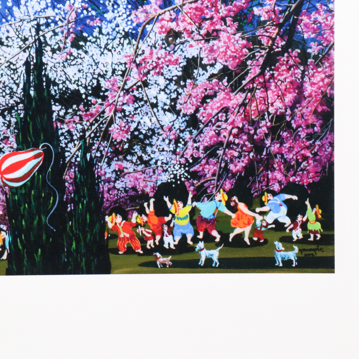 宙】真作保証 ヒロ・ヤマガタ HIRO YAMAGATA「春先の富士」シート