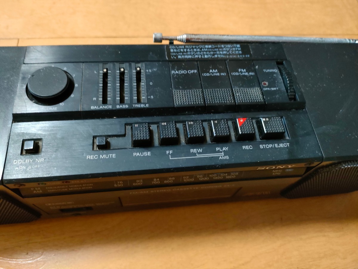 昭和レトロ】ソニー ラジカセ SONY CFS-450 ジャンク品 SONY ソニー