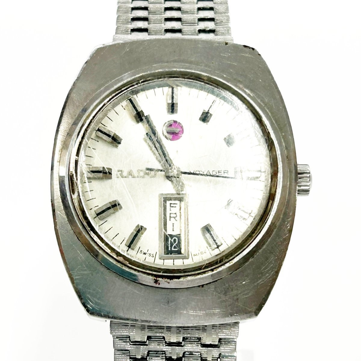ラドー ボイジャー VOYAGER 0 11814⁄1 SS Yahoo!オークション - 訳あり 