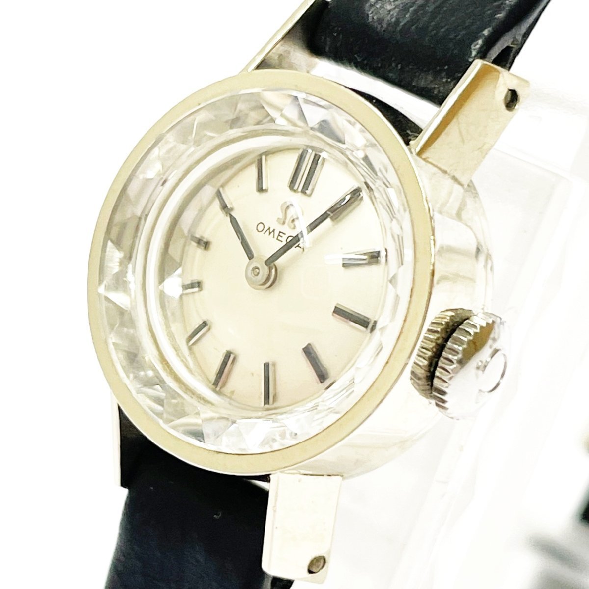 OMEGA オメガ デヴィル カットガラス シルバーダイヤル SS 手巻き